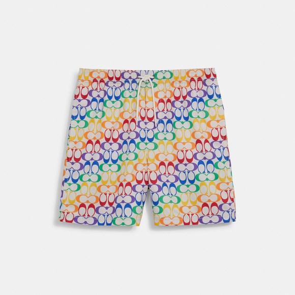 COACH Other - NWT Coach Outlet Rainbow Signature Swim Trunks